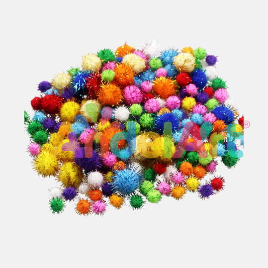 Ponpon 10 mm 100'lü Paket Karışık Renk