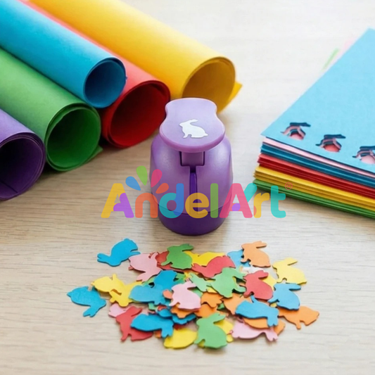 Tavşan Desenli Küçük Boy Delgeç 1,5 cm