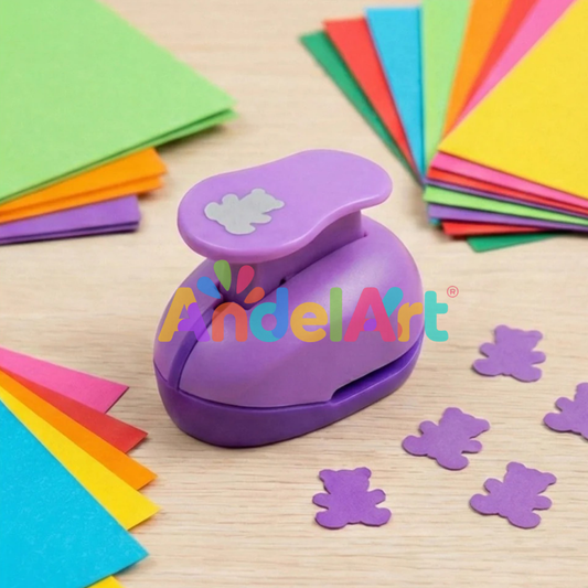 Ayı Desenli Küçük Boy Delgeç 1,5 cm