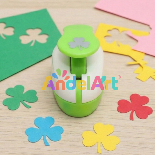 Üç Yapraklı Yonca Desenli Mini Boy Delgeç 0,7 cm