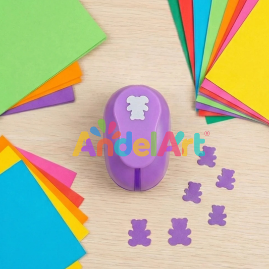 Ayı Desenli Küçük Boy Delgeç 1,5 cm