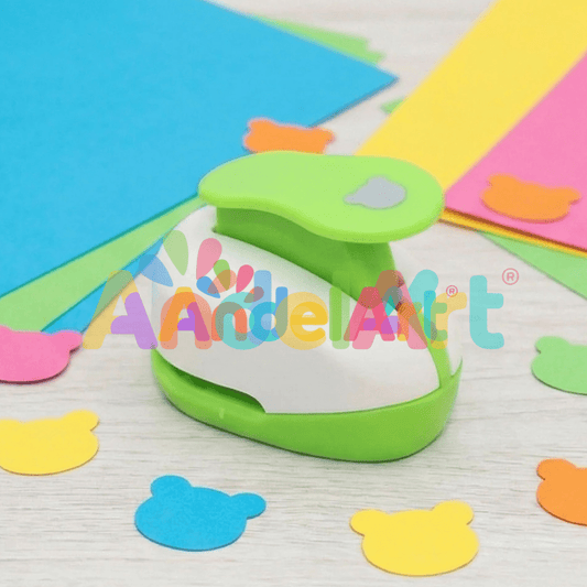 Ayı Kafası Desenli Mini Boy Delgeç 0,7 cm