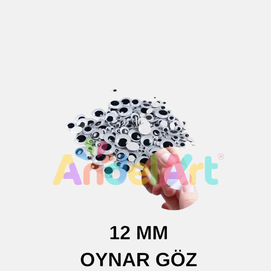 Oynar Göz Siyah 12 mm 1 Paket