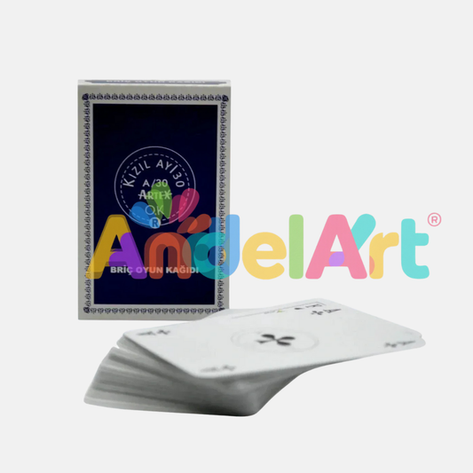 Iskambil Pişti Oyun Kağıdı Briç Batak 52 Oyun Kağıdı A-30 1 Paket Mavi Renk