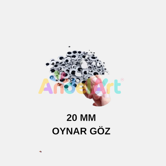 Oynar Göz Siyah 20 mm 1 Paket