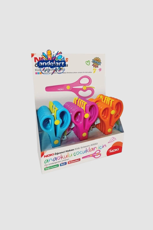 Noki Yaylı Öğrenci Makası Küt Uçlu Korumalı