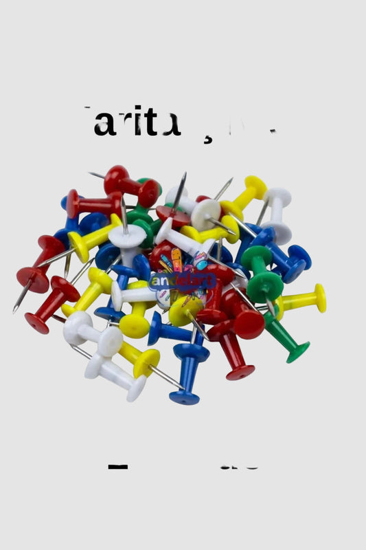 Harita Çivisi Renkli 100'lü Mantar Pano İğnesi