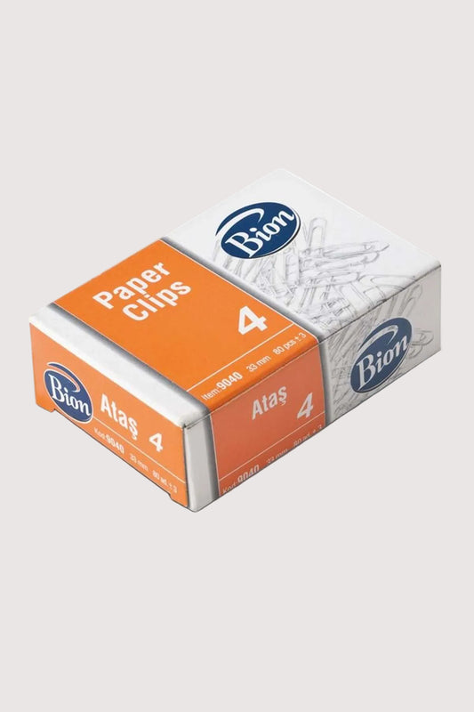 Bion Ataş No:3 1 Kutu - Dayanıklı Metalik Evrak Tutucu