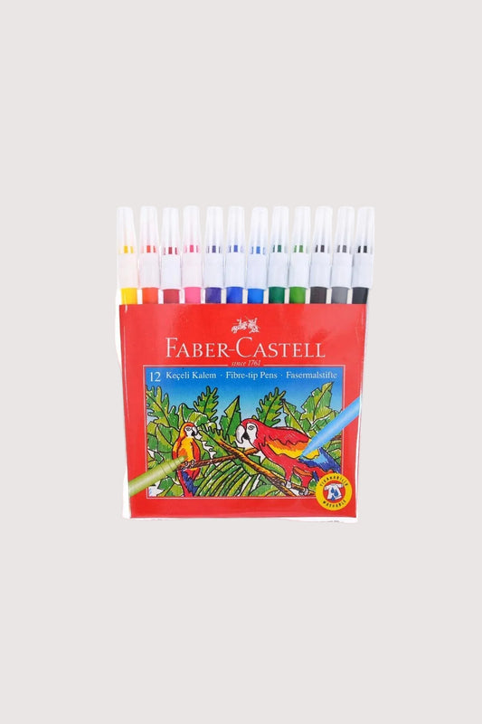 Faber Castell 12 Renk Yıkanabilir Keçeli Kalem - Leke Derdine Son