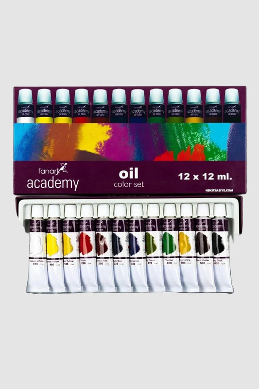 Fanart Yağlı Boya 12 Renk 12 ml Tüp - Profesyonel Sanatçı Seti