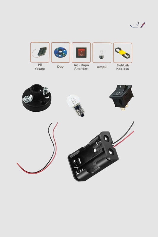 Elektrik Deney Seti - Mini Duy Ampul ve Anahtar
