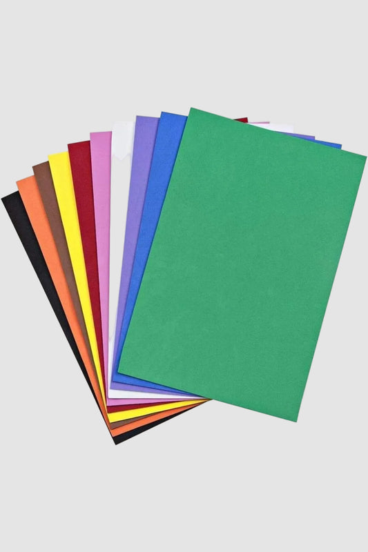 Simsiz Yapışkanlı Eva A4 10 Renk - Pratik Hobi ve El İşi Seti