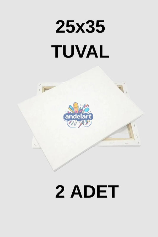 25x35 Cm 2 Adet Astarlı Mini Etkinlik ve Resim Tuvali