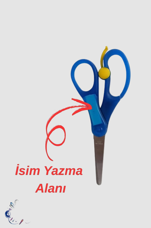 Adel İsimlikli Yaylı Okul Makası Karışık Renk