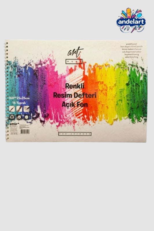 Art Work Renkli Resim Defteri 25x35 Cm. 15 Yaprak Açık Fon Renkler