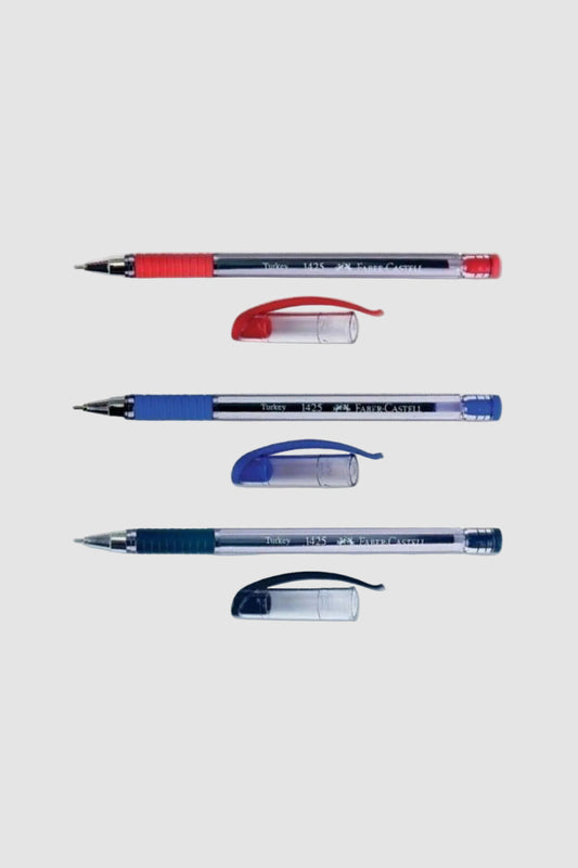 Faber 1425 İnce İğne Uçlu Tükenmez Kalem 0,7mm 3 Farklı Renk Set