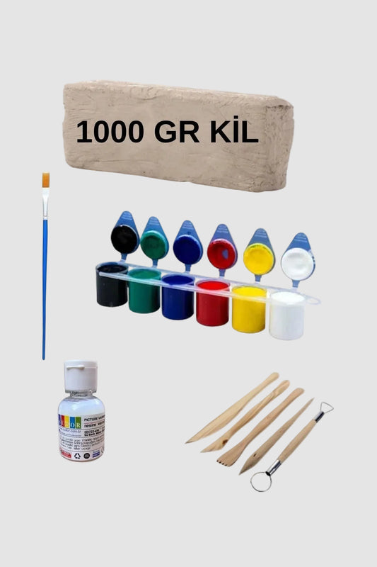 Seramik Hamuru Başlangıç Seti - Doğal Kil Çamuru