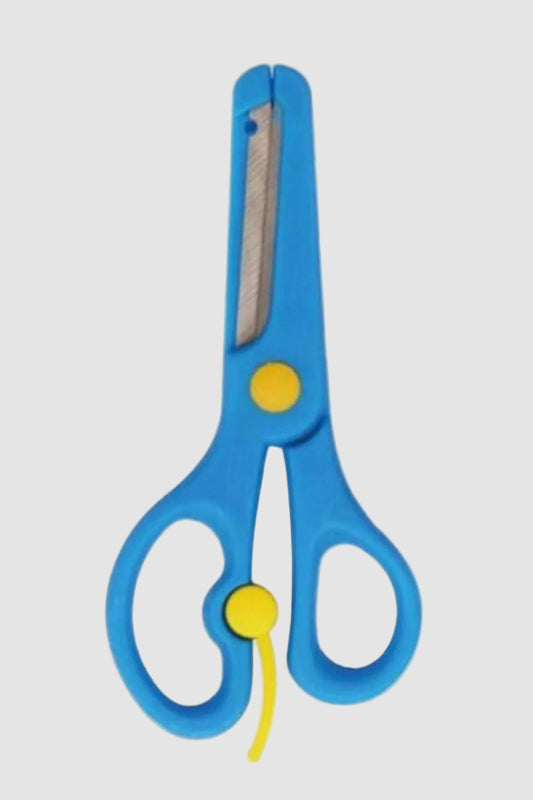 Osaka Korumalı Küt Uçlu Öğrenci Makası Mavi - Çocuklar İçin Güvenli