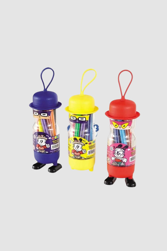 Globox Keçeli Kalem Figürlü Kutu 12 Renk