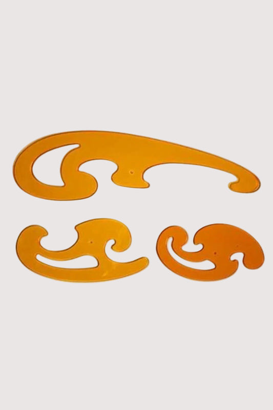 Hataş Ekonomik 3'lü Pistole Takımı - Teknik Çizim ve Tasarım Cetveli