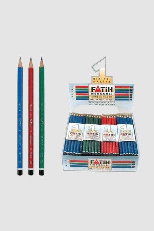 Fatih Mercanlı Kurşun Kalem 12'li Paket - HB Sertlik ve Yumuşak Yazım