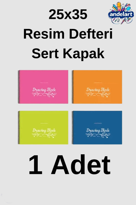 Eco Spiralli Resim Defteri 25x35 cm 25 Yaprak 1 Adet
