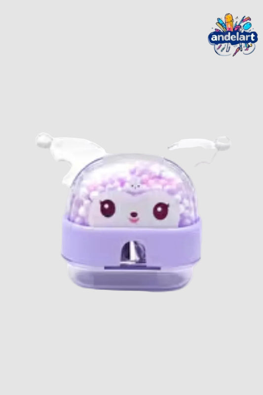 Hazneli Kalemtıraş Bat Cat Boncuklu 1 Adet Ekru