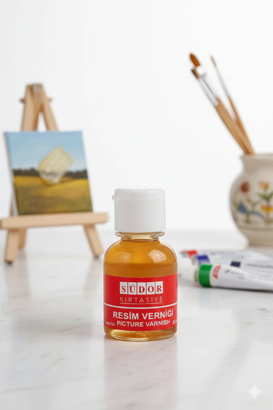 Südor Su Bazlı Resim Verniği 25ml - Parlak ve Koruyucu Son Kat