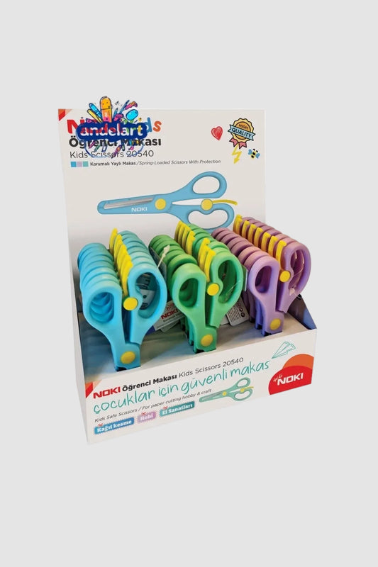 Noki Öğrenci Makası Küt Uçlu Yaylı 1 Adet