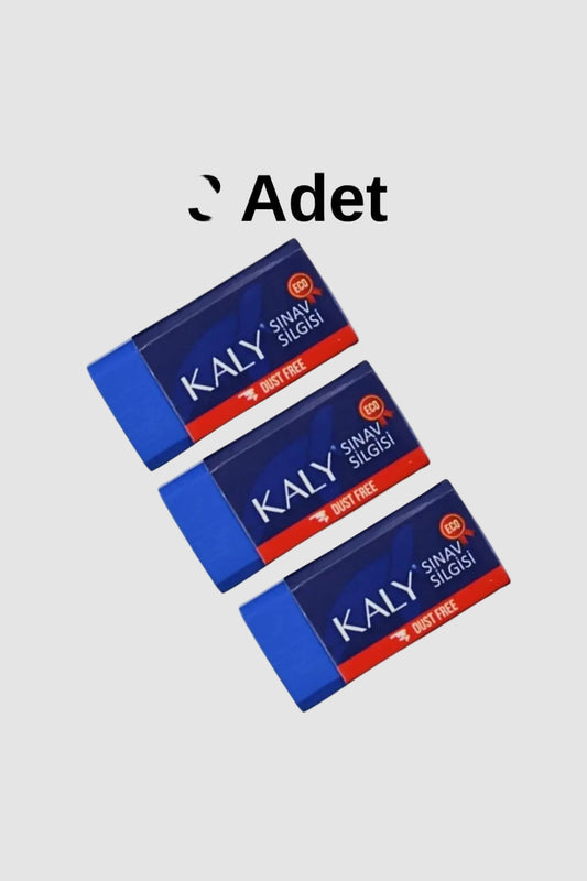 Kaly Mavi Sınav Silgisi 3 Adet - Ekonomik