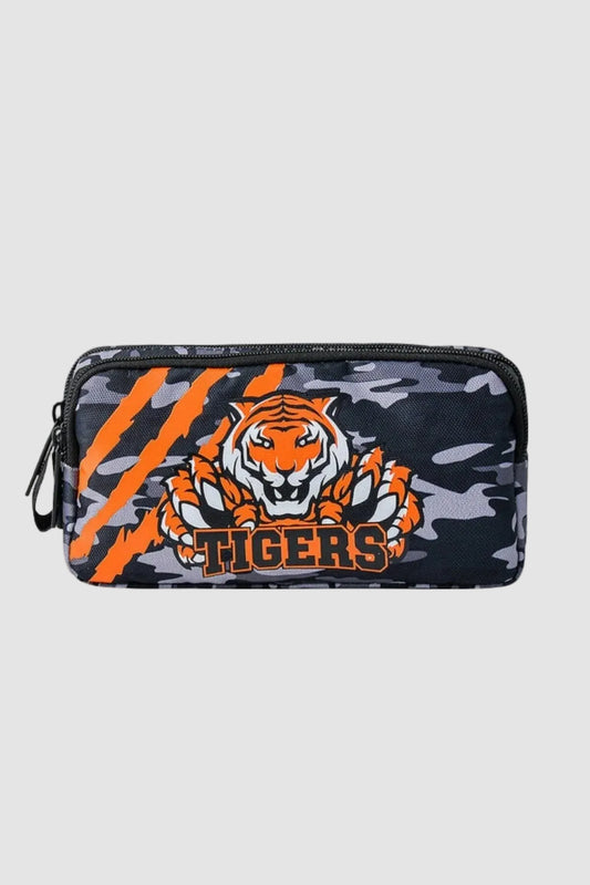 Kalem Çantası Çift Bölmeli Tiger Siyah - Kaplan Desenli