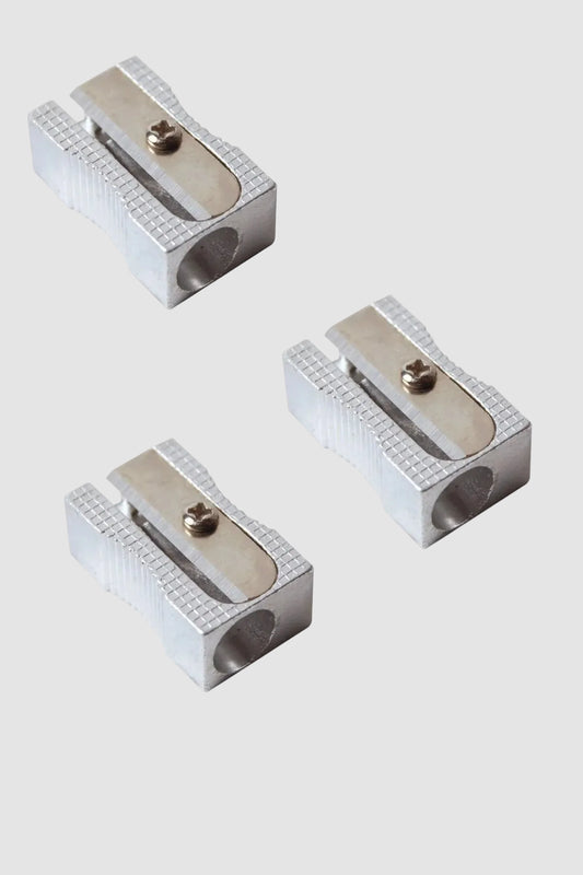 Tek Bıçak Metal Kalemtıraş 3 Adet - Dayanıklı