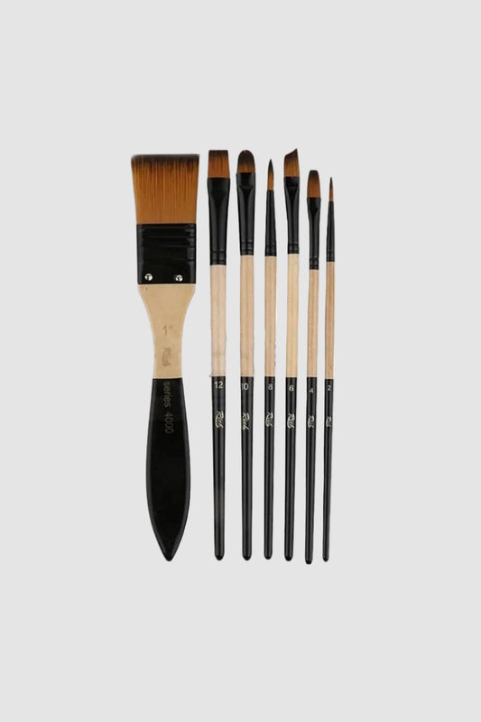 Profesyonel Karma Fırça Seti 7'li - Sanatsal Çizim