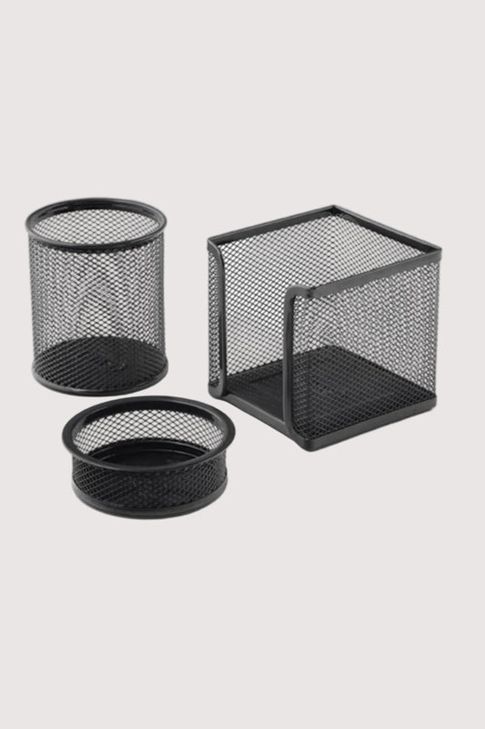 Mas Perfore Masa Seti 3’lü Kalemlik Seti Siyah - Profesyonel Masa Organizeri