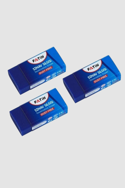 Fatih Sınav Silgisi 3 Adet - Kağıdı Yıpratmayan Leke Bırakmaz Silgi