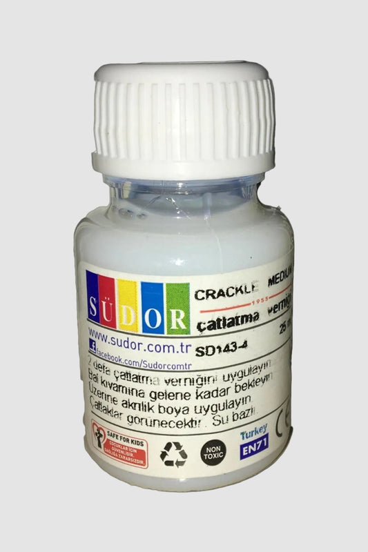 Südor Çatlatma Verniği 25 ml - Eskitme ve Hobi Efekt Verniği