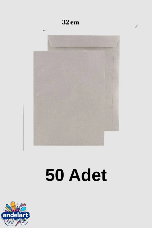 Torba Zarf 32x42 Kraft 90 Gr Silikonlu 50'li