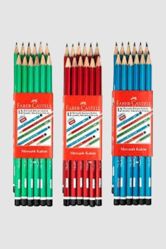 Faber Castell Mercanlı Kurşun Kalem 12'li 3 Adet Set (Toplam 36 Kalem)