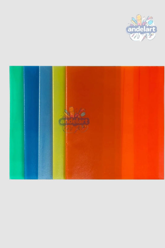 10'lu Karışık Renkli Hazır Yapışkanlı Kitap Kabı