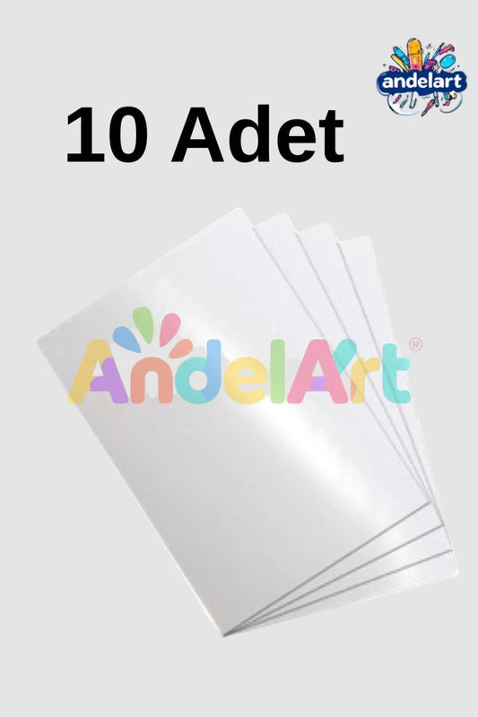 10 Adet A4 Parlak Kuşe Kağıt 130 gr - Baskı Kağıdı