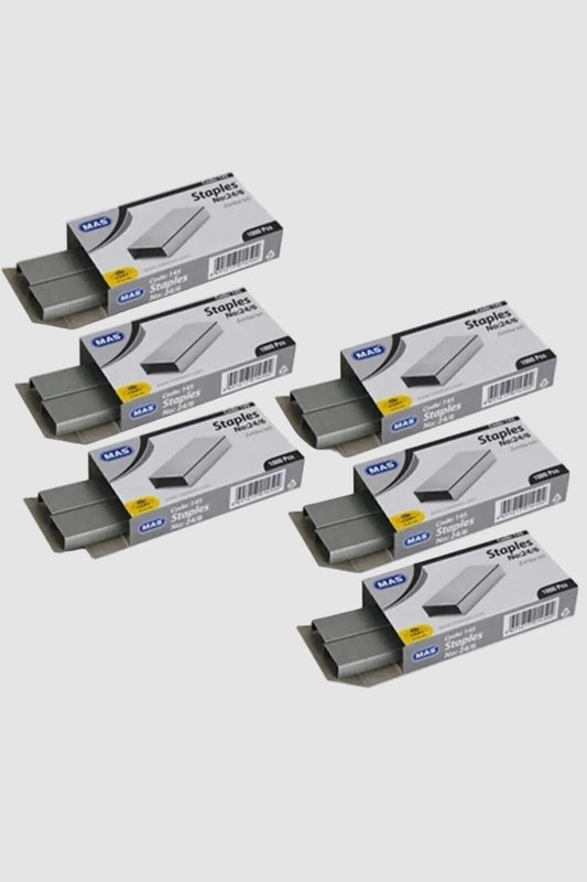 Mas Zımba Teli No:24 (6 Paket) - Toplam 6000 Adet Dev Ofis Paketi