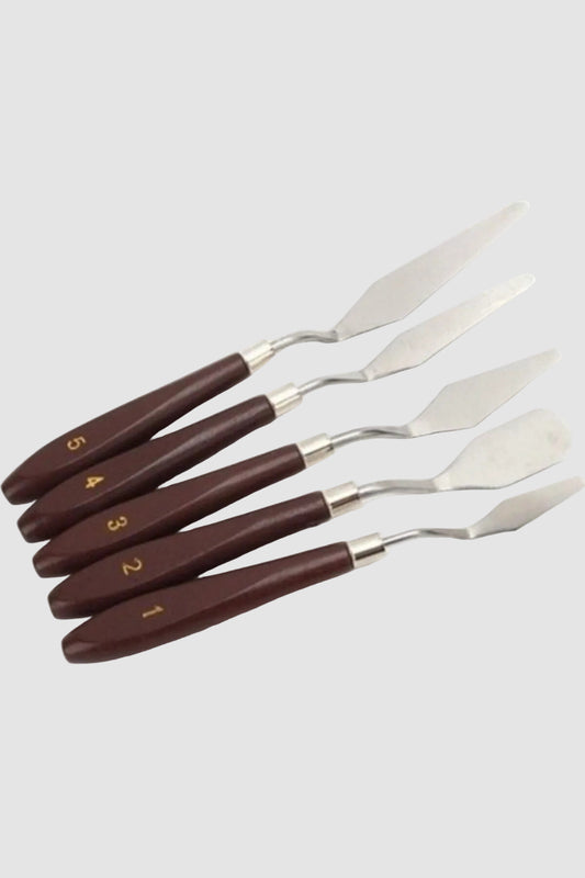 Resim Spatula Seti, Metal Spatula 5'li Set - Profesyonel Modelaj