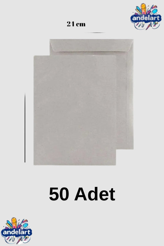 A4 Torba Zarf 24x32 Kraft 90 gr Silikonlu 50'li