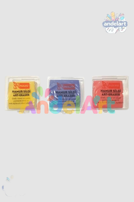 Mikro Renkli Hamur Silgi 1 Adet - Canlı Renk