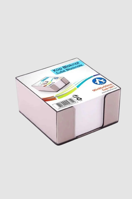 Ark Plastik Kaplı Küp Bloknot 100x100x90 mm