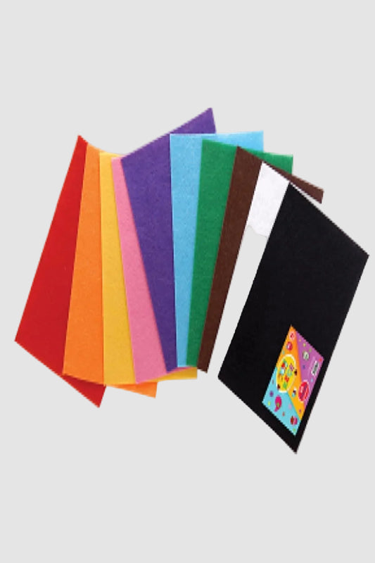 Keçe A4 10’lu Paket 10 Renk 2 Mm - Renkli Hobi ve El Sanatları Seti