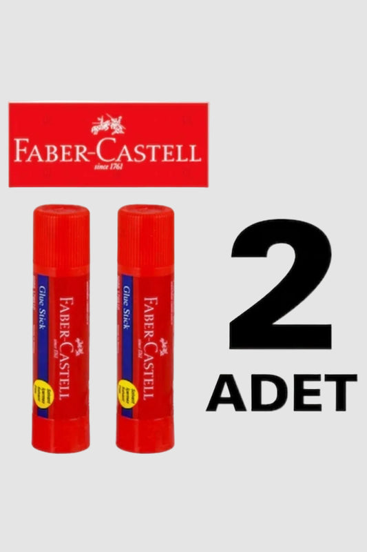 Faber Castell 40 Gram Büyük Boy Stick Yapıştırıcı 2 Adet - Güçlü Paket