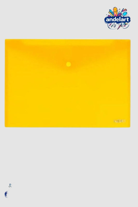 A4 Çıtçıtlı Dosya Sarı Şeffaf