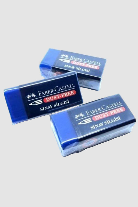 Faber Castell Sınav Silgisi, Dust‑Free, 3'lü Set - Leke Bırakmayan Profesyonel