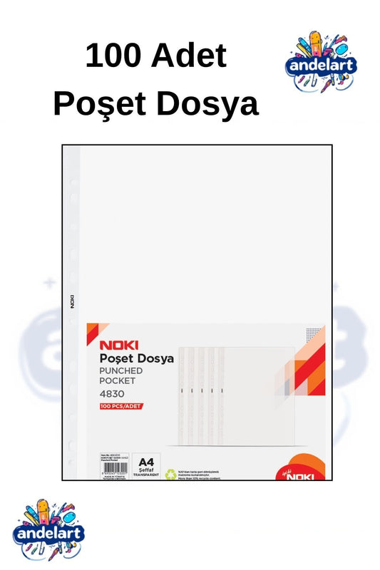 Noki Eco 4830 100'lü Poşet Dosya